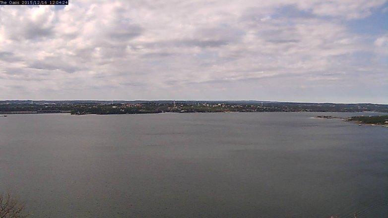 Lake Travis webcam, December 16, 2015 11:10 AM CT
