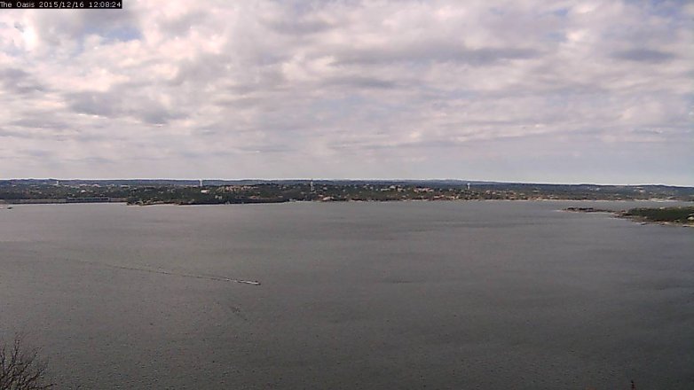 Lake Travis webcam, December 16, 2015 11:15 AM CT