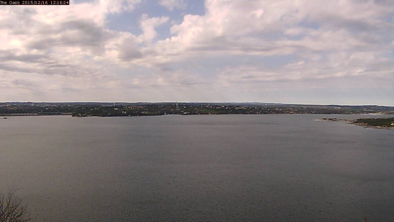 Lake Travis webcam, December 16, 2015 11:20 AM CT