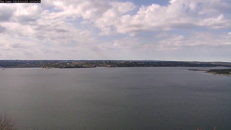 Lake Travis webcam, December 16, 2015 11:30 AM CT