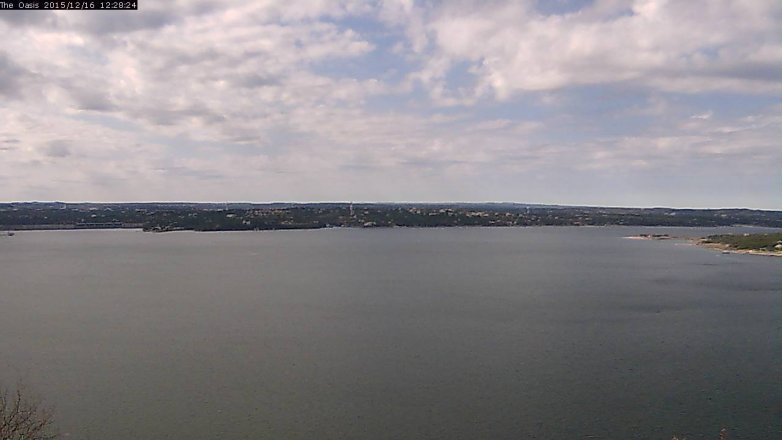 Lake Travis webcam, December 16, 2015 11:35 AM CT