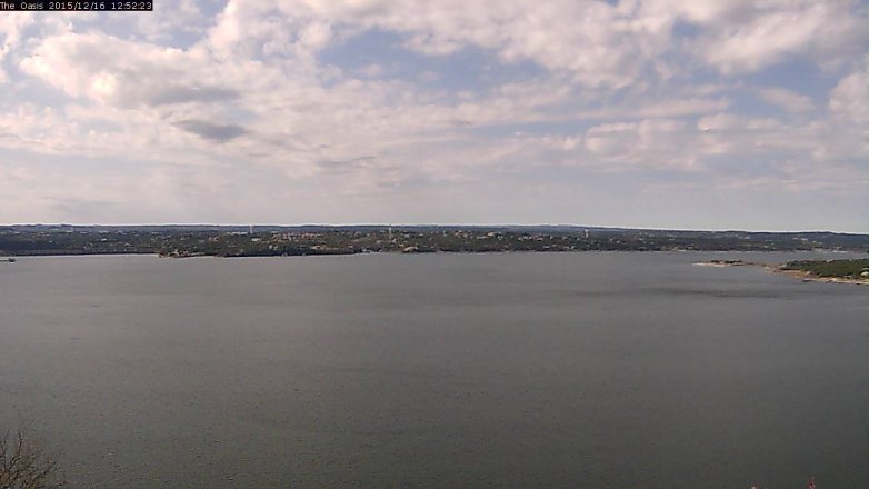 Lake Travis webcam, December 16, 2015 12:00 PM CT