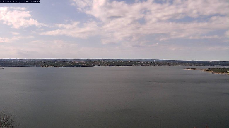 Lake Travis webcam, December 16, 2015 12:10 PM CT