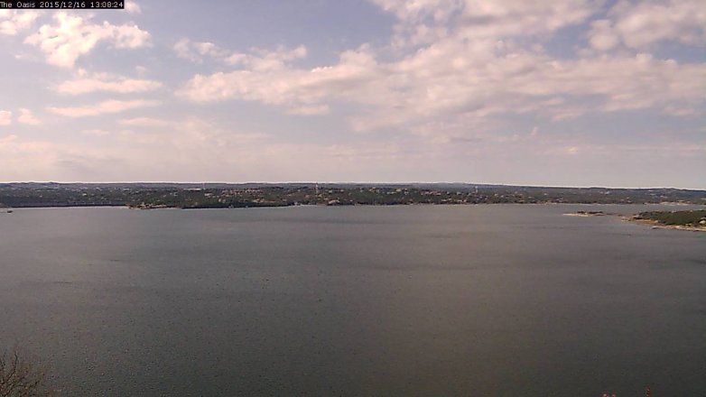 Lake Travis webcam, December 16, 2015 12:15 PM CT