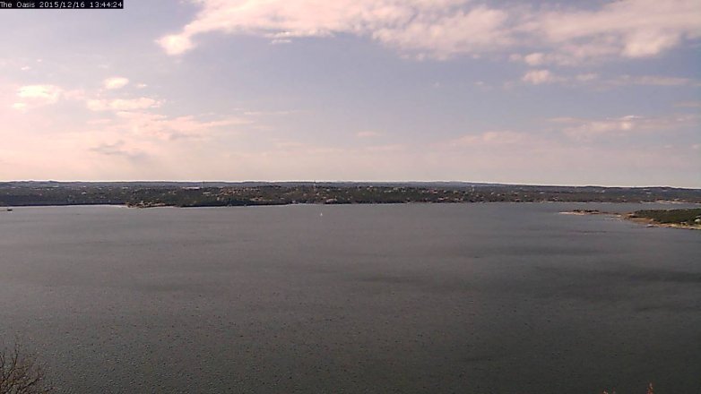 Lake Travis webcam, December 16, 2015 12:50 PM CT