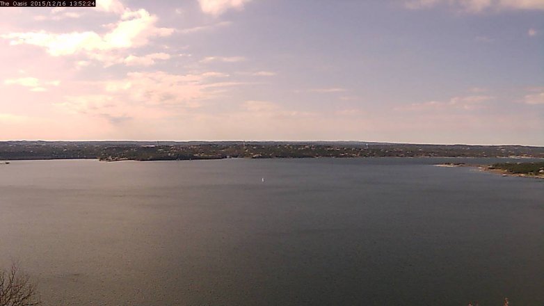 Lake Travis webcam, December 16, 2015 1:00 PM CT