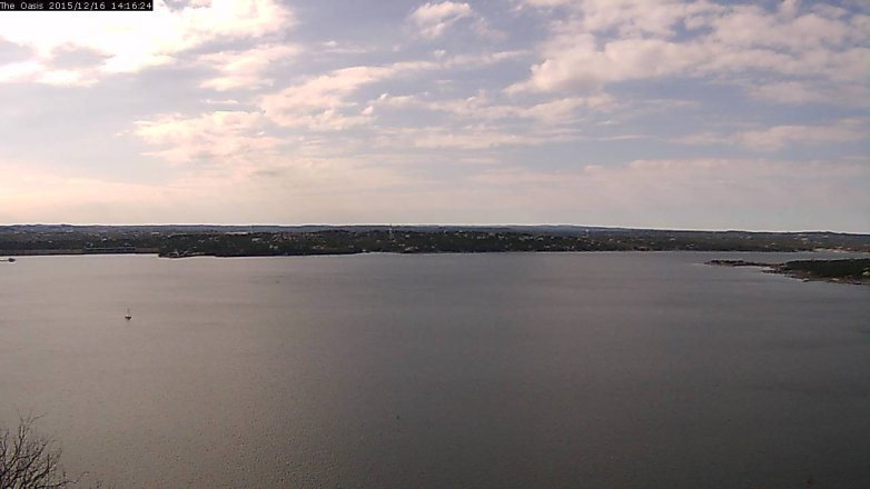 Lake Travis webcam, December 16, 2015 1:25 PM CT