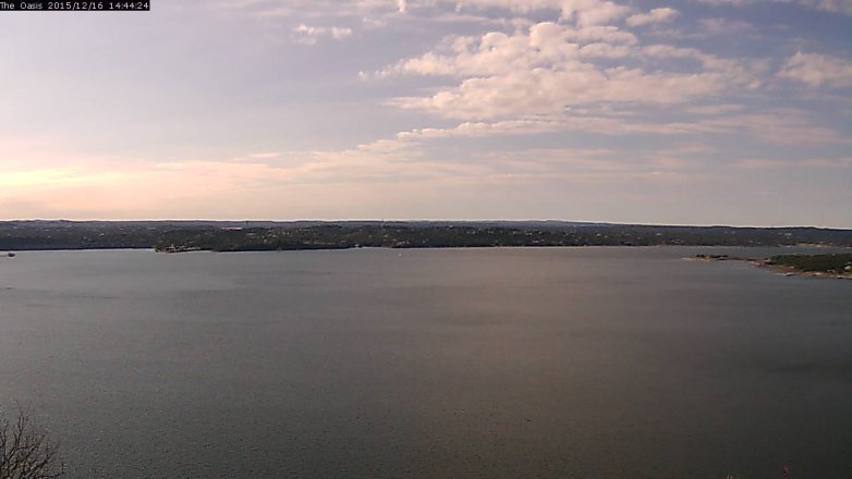 Lake Travis webcam, December 16, 2015 1:50 PM CT