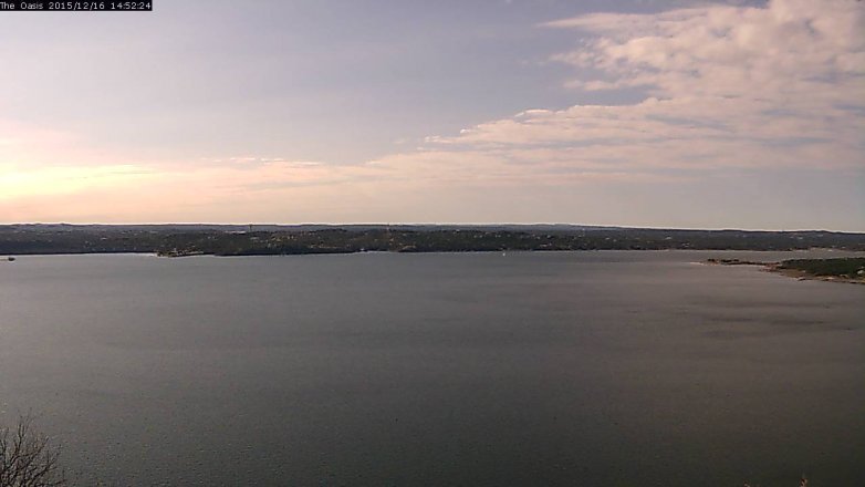 Lake Travis webcam, December 16, 2015 2:00 PM CT