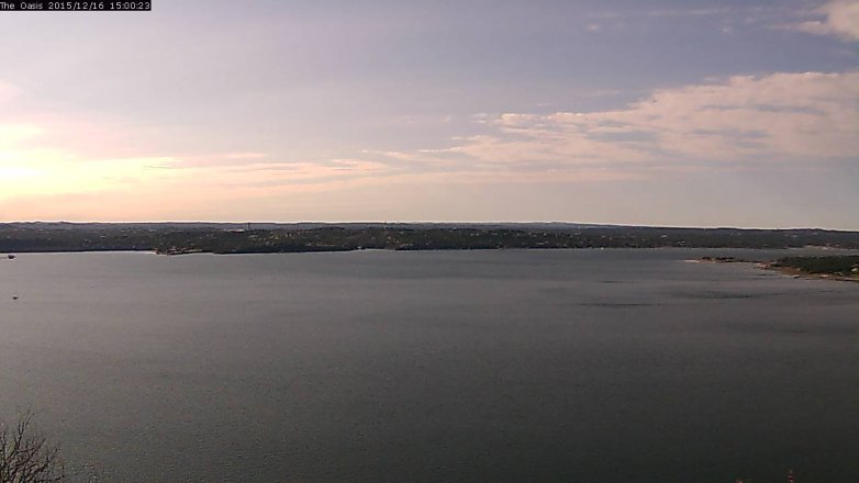 Lake Travis webcam, December 16, 2015 2:05 PM CT
