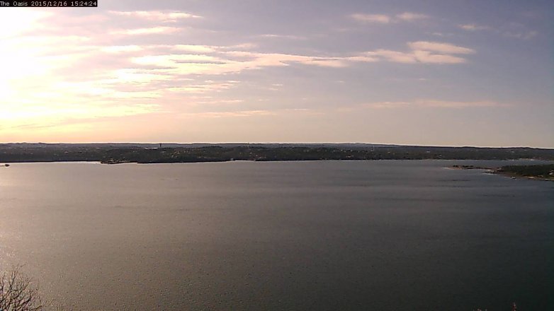 Lake Travis webcam, December 16, 2015 2:30 PM CT