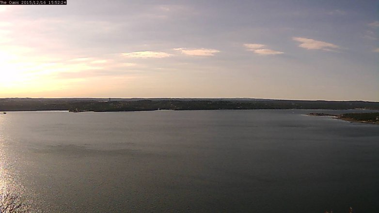 Lake Travis webcam, December 16, 2015 3:00 PM CT