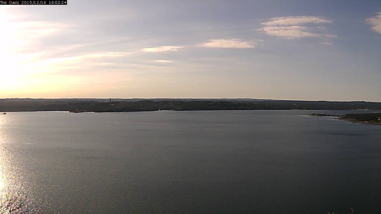 Lake Travis webcam, December 16, 2015 3:10 PM CT