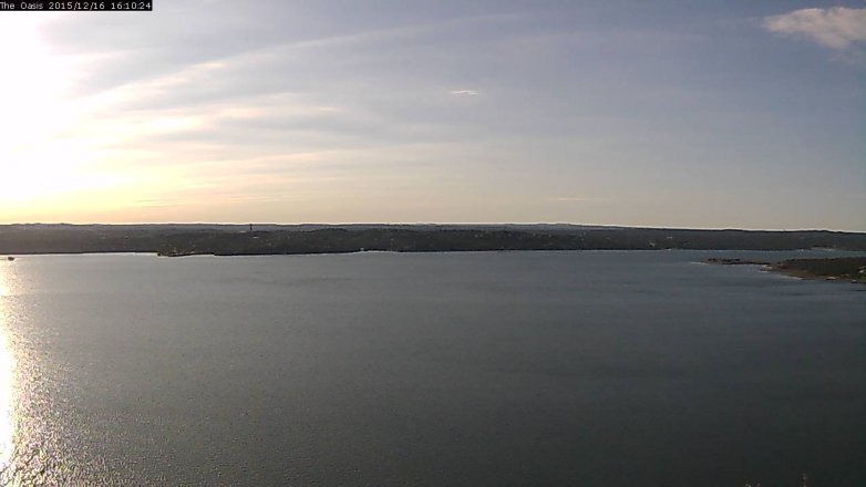 Lake Travis webcam, December 16, 2015 3:15 PM CT