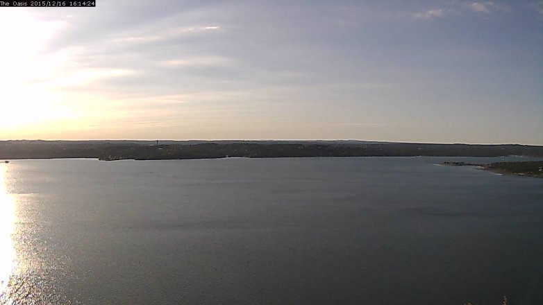 Lake Travis webcam, December 16, 2015 3:20 PM CT