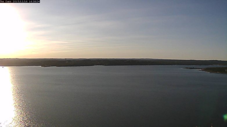 Lake Travis webcam, December 16, 2015 3:45 PM CT