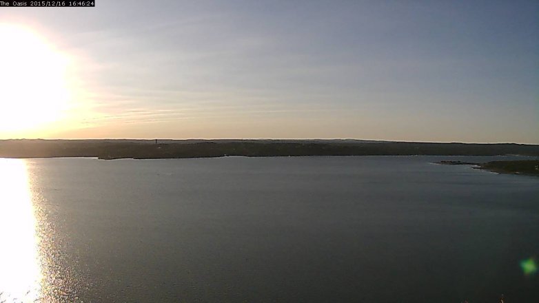 Lake Travis webcam, December 16, 2015 3:55 PM CT