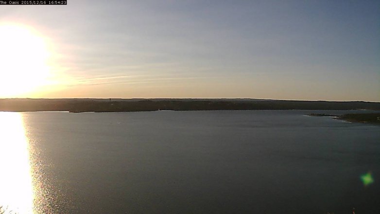 Lake Travis webcam, December 16, 2015 4:00 PM CT