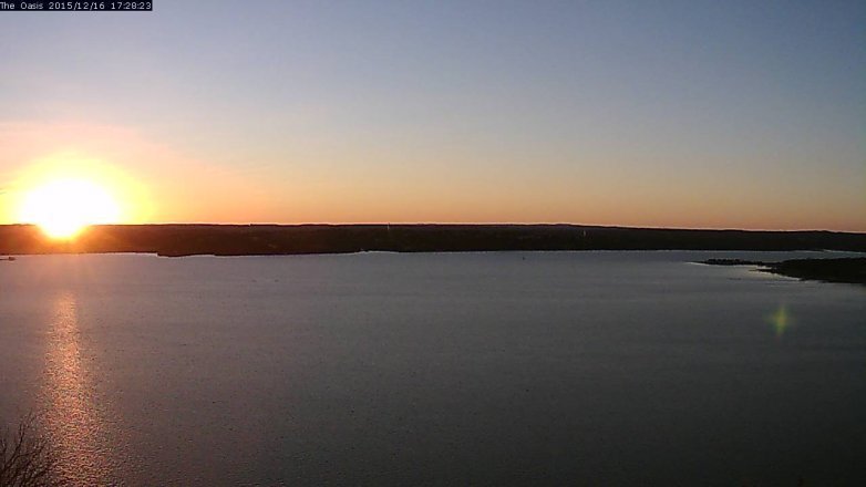 Lake Travis webcam, December 16, 2015 4:35 PM CT