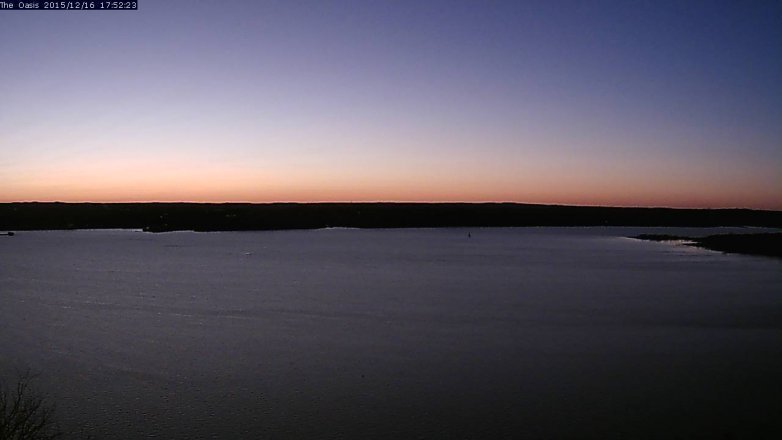Lake Travis webcam, December 16, 2015 5:00 PM CT