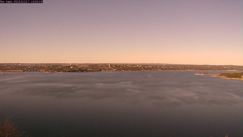 Lake Travis webcam, December 17, 2015 9:10 AM CT