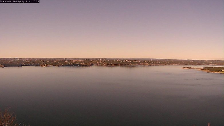 Lake Travis webcam, December 17, 2015 10:15 AM CT