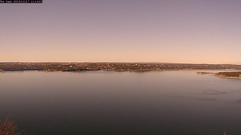 Lake Travis webcam, December 17, 2015 10:20 AM CT
