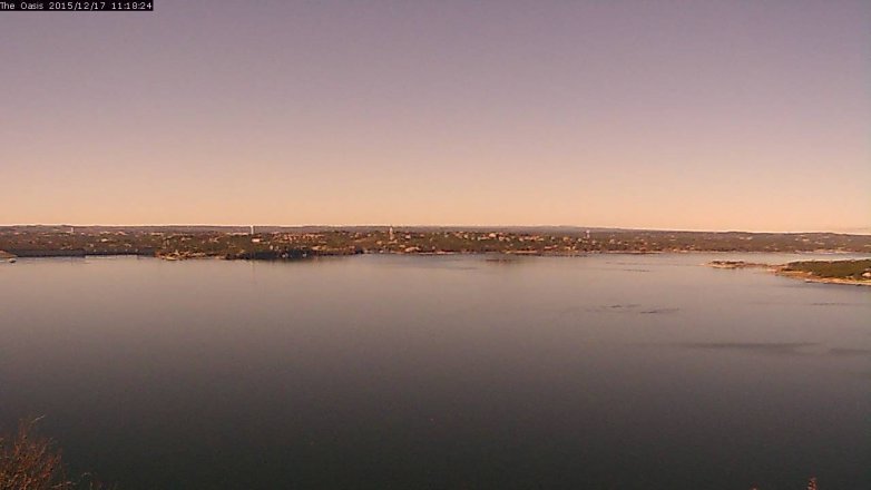 Lake Travis webcam, December 17, 2015 10:25 AM CT