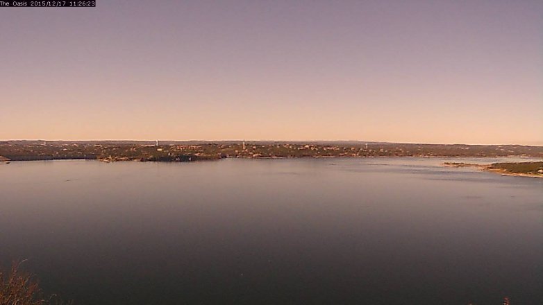 Lake Travis webcam, December 17, 2015 10:30 AM CT