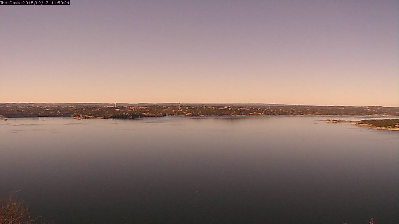 Lake Travis webcam, December 17, 2015 10:55 AM CT
