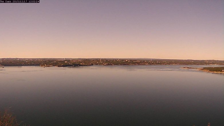 Lake Travis webcam, December 17, 2015 11:10 AM CT