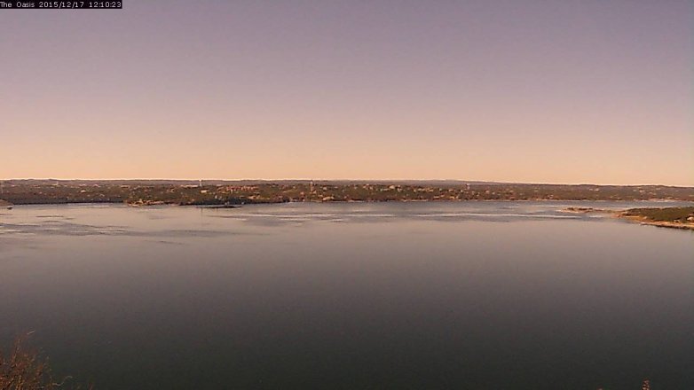 Lake Travis webcam, December 17, 2015 11:15 AM CT