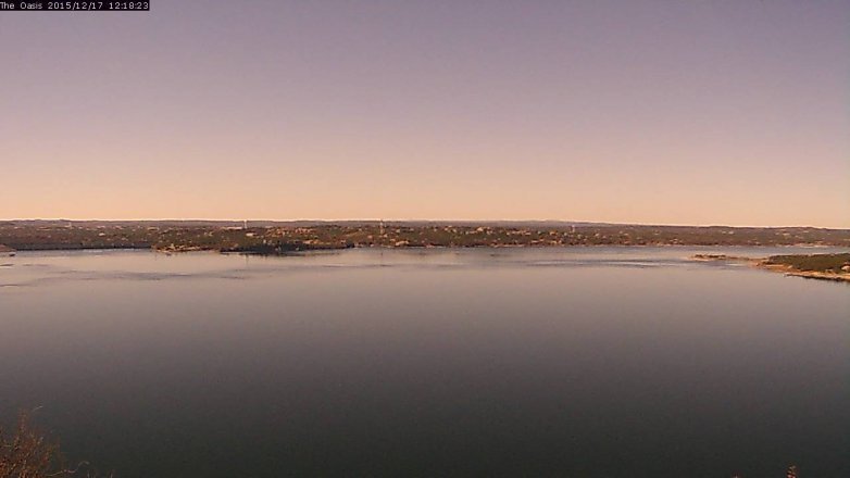 Lake Travis webcam, December 17, 2015 11:25 AM CT