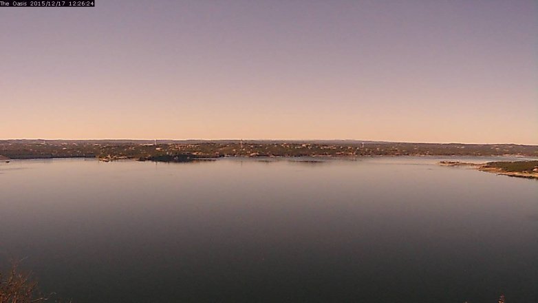 Lake Travis webcam, December 17, 2015 11:30 AM CT