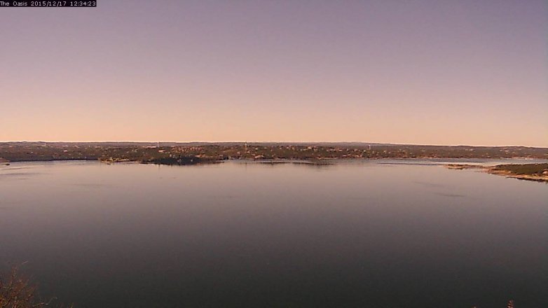 Lake Travis webcam, December 17, 2015 11:40 AM CT
