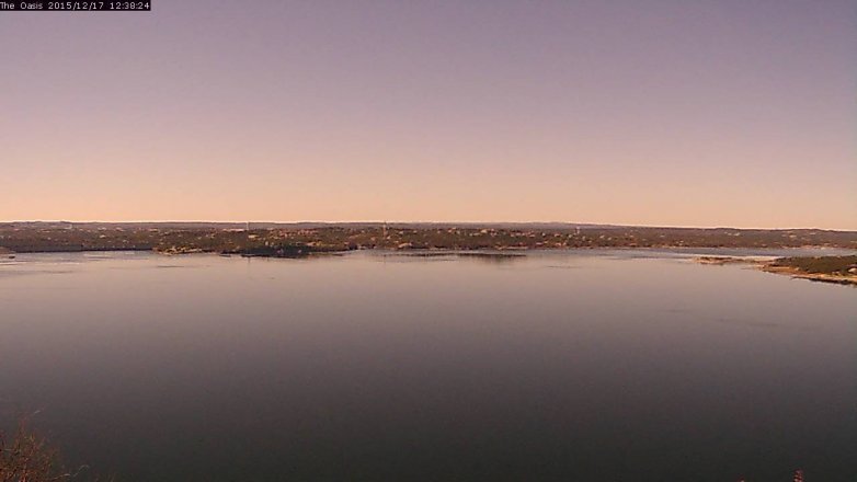 Lake Travis webcam, December 17, 2015 11:45 AM CT