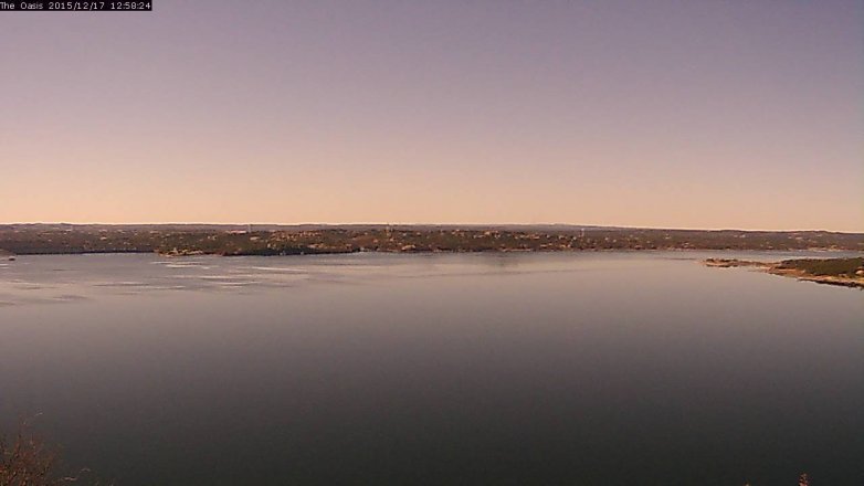 Lake Travis webcam, December 17, 2015 12:05 PM CT