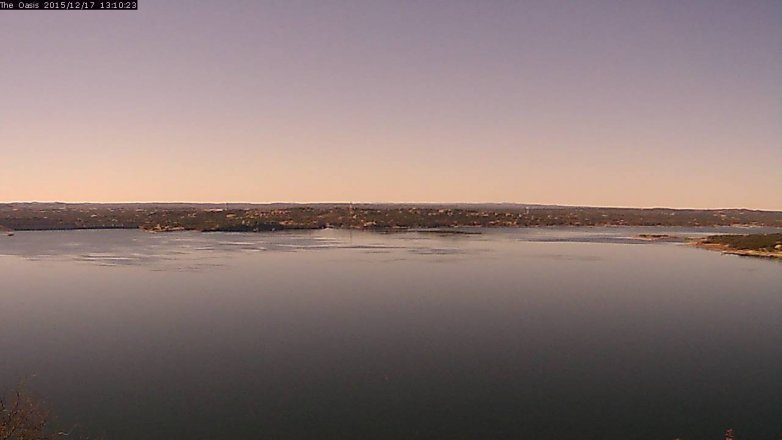 Lake Travis webcam, December 17, 2015 12:15 PM CT