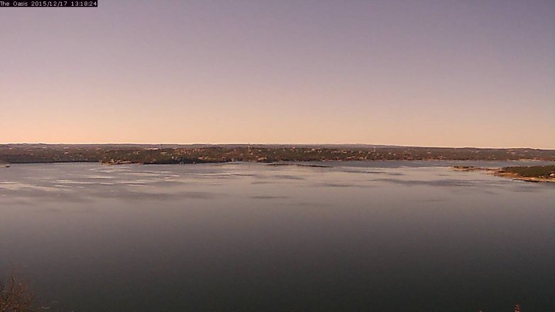 Lake Travis webcam, December 17, 2015 12:25 PM CT