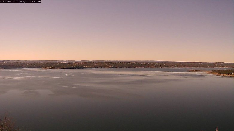 Lake Travis webcam, December 17, 2015 12:30 PM CT
