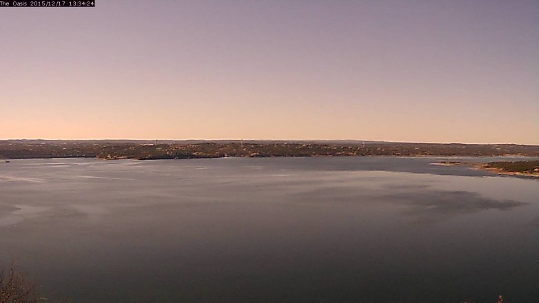 Lake Travis webcam, December 17, 2015 12:40 PM CT