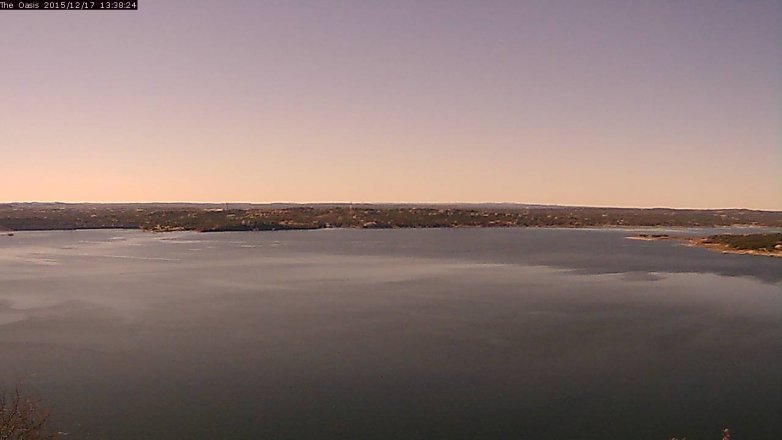 Lake Travis webcam, December 17, 2015 12:45 PM CT