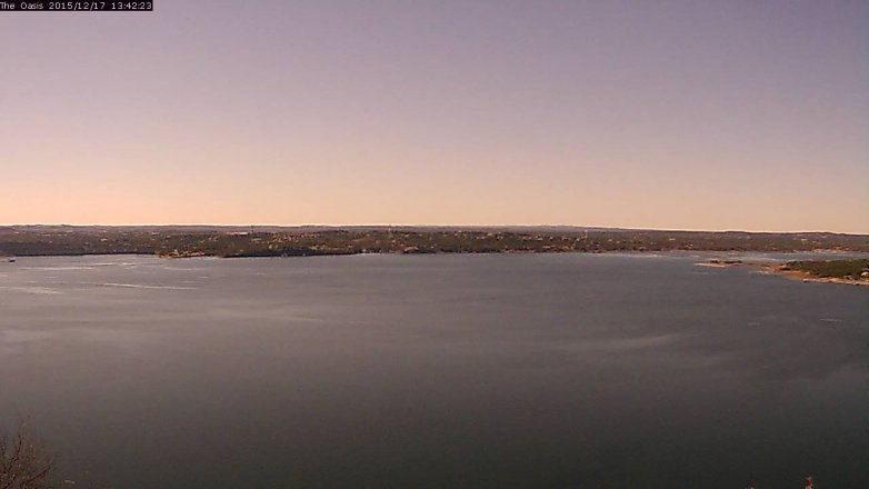 Lake Travis webcam, December 17, 2015 12:50 PM CT