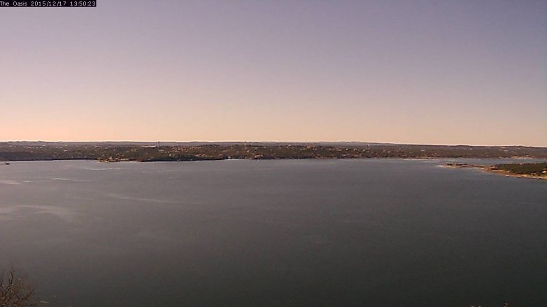 Lake Travis webcam, December 17, 2015 12:55 PM CT