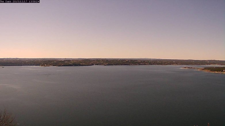 Lake Travis webcam, December 17, 2015 1:05 PM CT