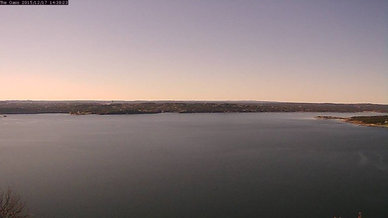 Lake Travis webcam, December 17, 2015 1:45 PM CT