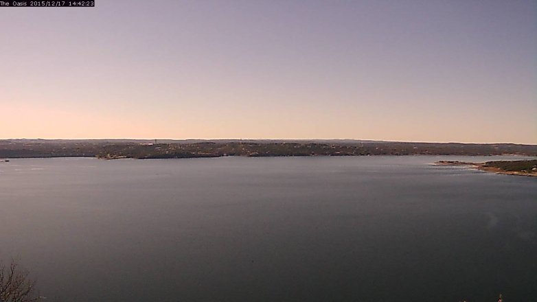 Lake Travis webcam, December 17, 2015 1:50 PM CT