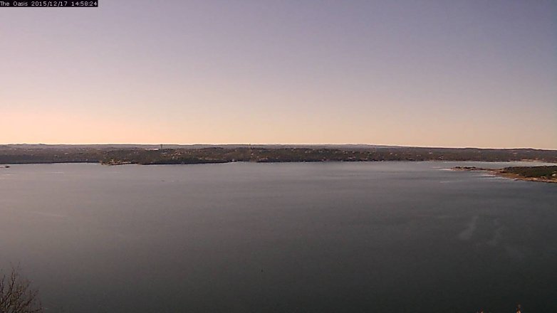 Lake Travis webcam, December 17, 2015 2:05 PM CT