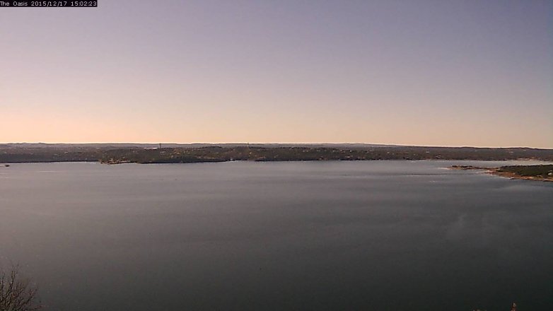 Lake Travis webcam, December 17, 2015 2:10 PM CT