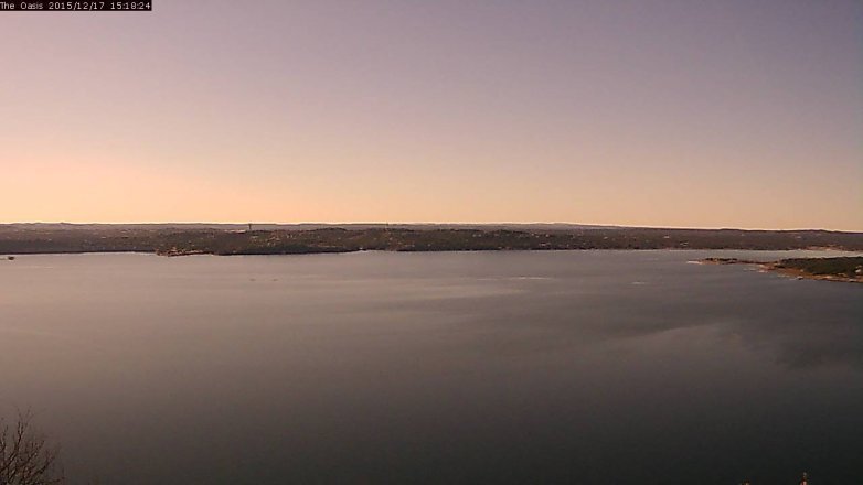 Lake Travis webcam, December 17, 2015 2:25 PM CT